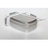 Buy cheap 100ml Square Aluminum Box 84 * 64 * 26 Soap Tea Sugar Biscuit Packaging Metal Box from wholesalers