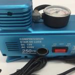 AC/DC Plastic Vehicle Air Compressors With Gauge Portable Car Tire Electric Air