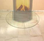 CE EN12150 Standard Resistance Glass Hearth Plate 6mm Thickness Tempered High