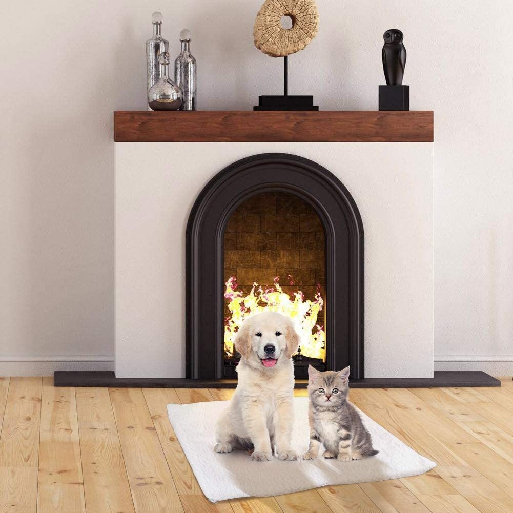 Pet Kennel Mat Self-Heating Cat And Dog Mat Blanket Warm Lambswool Pet Kennel