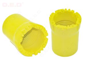 China Diameter 59mm Rock Drilling Tools Casing Threaded Drill Bits For Quarry Mining on sale