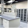 Buy cheap 2 Shelves Hospital Lab Furniture 90cm Anti Chemicals Biology Bench ISO Certified from wholesalers
