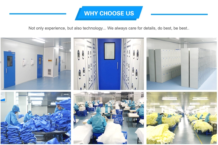 latex free PPE Disposable Isolation Gown For Safety Protection