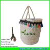 Buy cheap LDYP-009 high quality macrame decoration women summer cornhusk made natural straw beach bag from wholesalers