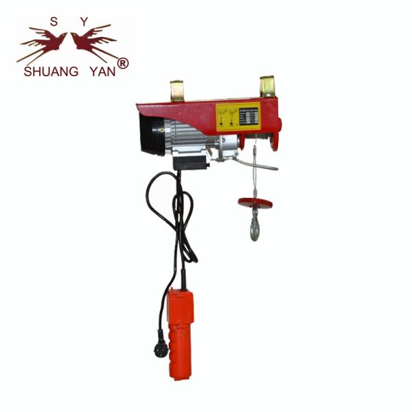 Buy cheap Black Mini Electric Hoist , Light Duty Electric Hoist Double Hook Energy Saving from wholesalers