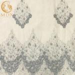 Exquisite Beaded Handmade Embroidery Lace Fabric For Evening Dress