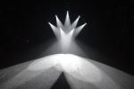 Small 7500K 150 Watt Mini LED Moving Head Beam Disco Lighting White Black