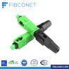 Buy cheap Optic Green Fiber Optic/Optical Sc Apc Fast Connector for Network Return Loss dB 50dB from wholesalers