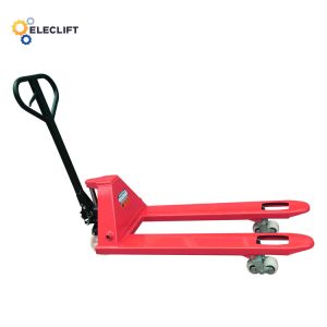 Buy cheap Polyurethane Steering Wheels 1500kg Manual Pallet Truck 1460mm Lifting Height product