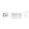 Buy cheap Glass Patch Fitting A-060, Material aluminium, steel, stainless steel, finishing satin, mirror from wholesalers