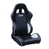 Buy cheap Black / White Custom Racing Seats Fully Reclinable 89 * 69 * 55 cm product