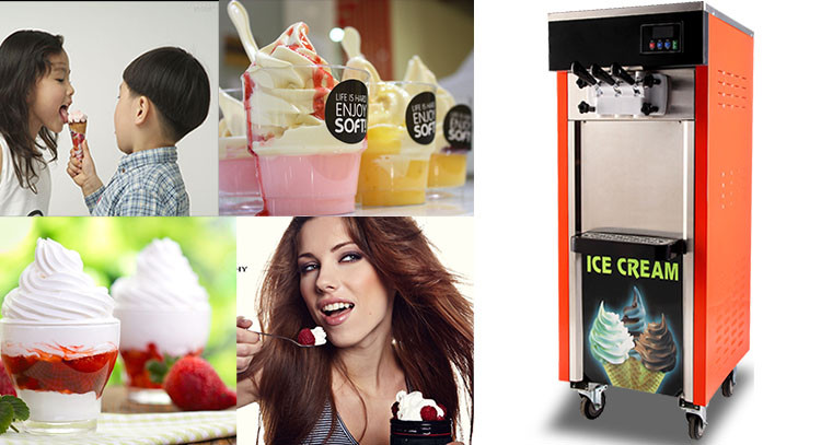 Commercial cheap soft ice cream machine for sale