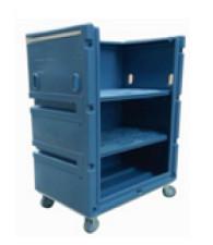 Buy cheap Large Capacity Grey PE Plastic Hotel Laundry Cart For High Volume Linen Transport from wholesalers