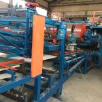 0.4-0.8 Mm Colored Steel 6meters / Min Pur Sandwich Panel Roll Forming Machine