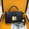 Buy cheap Genuine Alligator Skin Key Lock Closure Lady Small Handbag Authentic Crocodile Leather Women Flap Purse Shoulder Bag from wholesalers