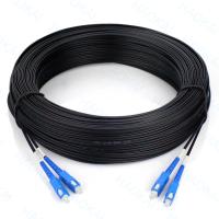 Buy cheap Outdoor FTTH Patch Cord 2core Steel Wire Drop Fiber Optical Cable 2SC-2SC product
