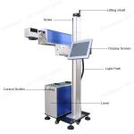 Buy cheap Glass Flying Laser Marking Machine , Laser Line Marking Machines For Crystal from wholesalers