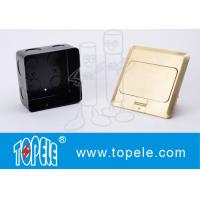 Buy cheap OEM Square Panel Copper / GFCI Receptacles Round Aluminum Aloy POP-up Type Floor product
