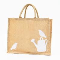 Buy cheap Ladies Custom Printed Burlap Tote Bag Beach Bathing Shopping Daily Life product