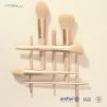 Buy cheap Pink Aluminum Ferrule Makeup Brush Wooden Handle Cosmetic Brush Set from wholesalers