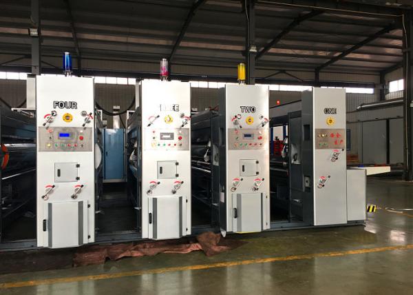 Buy cheap Speed 150 Pcs / Min Automatic Feeding Flexo Carton Printer Slotter Die Cutter Packing Machine from wholesalers