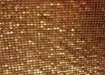 Fashion Brass / Aluminum Alloy Metallic Mesh Fabric Colth Sequin Fabric