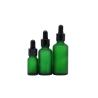 Buy cheap Frosted Green Essential Oil Bottle 30ml 50ml Glass Dropper Bottle Package from wholesalers