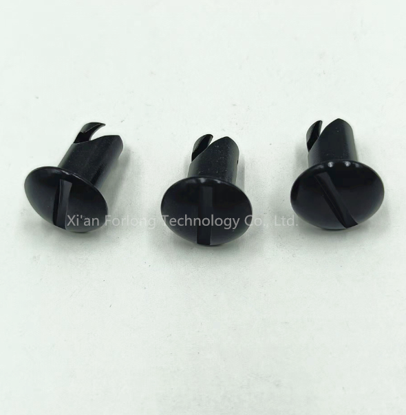 Universal Car Fitment Steel Dome Head Quarter Turn Buttons Dzus 5/16"*0.5" Black with Easy Installation