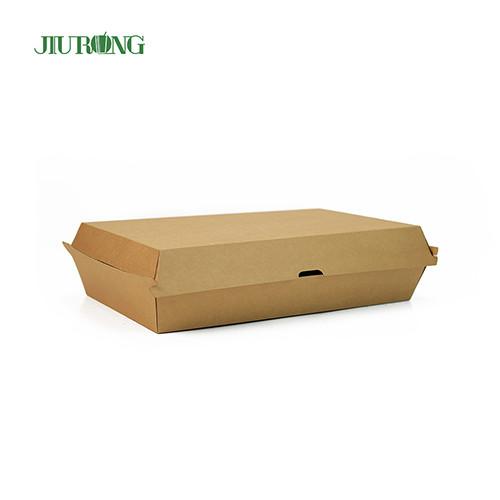 Buy cheap 2100ml Eco Friendly Takeaway Packaging Food Grade paper lunch box kraft from wholesalers