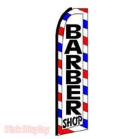 Buy cheap Pink Display Barber Shop Teardrop Feather Flags product