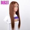 Buy cheap Unprocessed Colored Lace Wig , #4 Bob Straight Lace Frontal Wig Dyed Bleach from wholesalers