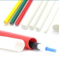 Buy cheap 3mm Silicone Fiberglass Sleeve Braided , White Silicone Coated Fiberglass Sleeve product
