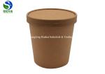 food grade kraft paper disposable soup bucket cup packing box soup bowl and