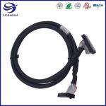 Soldering Wire Harness with 0.635mm 300V 28AWG IDC Round flat cable