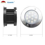 12 Watt IP68 Waterproof Outdoor 6500K White Color Swimming Pool Underwater Light