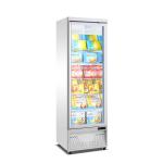 Supermarket Single Door Refrigerator Upright Glass Door Freezer Showacase