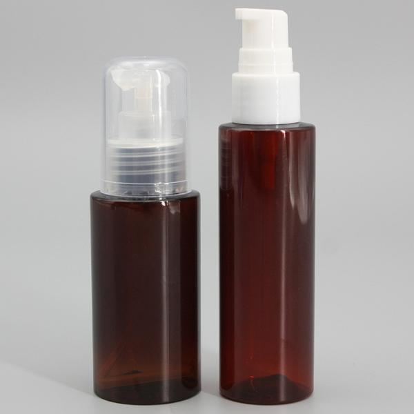 Buy cheap 70ml Amber PET Lotion Cylinder Plastic Alcohol Spray Bottle from wholesalers