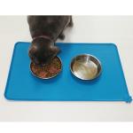 Cute Little Paw Design Dog Water Bowl Mat , Non - Slip No Mess Pet Feeding Mat