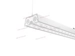 6500K Suspended 20w X 2 LED Linear Lighting 6000lm ROHS