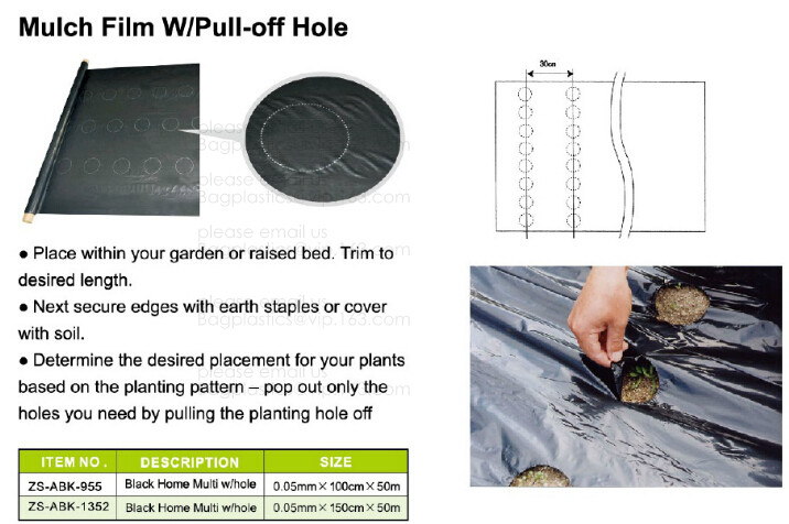 Transparent / Black / Silver / White color Plastic PE LDPE Agriculture Mulching Film,panda strawberry mulch film/black w