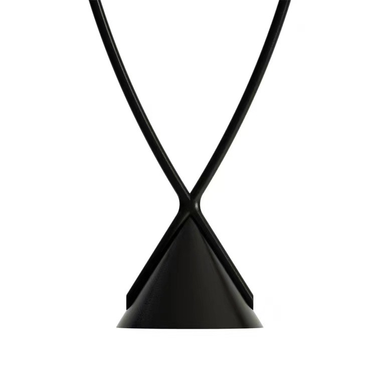 Modern Indoor Dining Room Black Chandelier Restaurant Showroom Ceiling LED Pendant Light