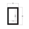 Buy cheap Z300 25x16MM Beam Extrusion,Aluminum equipmen suit for tension lock from wholesalers