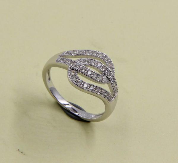 Radiant Cut Pear CZ Rings In Pure Sterling Silver 925 Stone Size 1.0-2.0mm