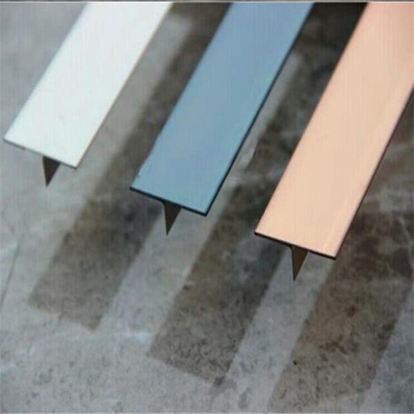 304 316 Stainless Steel Tile Trim Interior Decorative 304 Grade Tile Profiles