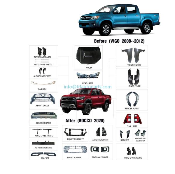 53121-0K220 Toyota Hilux Vigo 2008-2012 More Than 10-Piece Plastic Auto Full