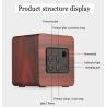 Buy cheap Mini Squre Wood Portable Bluetooth speaker 3W 1200mAh for Cellphone from wholesalers