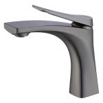 Brass Modern Single Hole Single Handle Basin Mixer in Chrome Matte Black Gold
