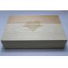 Buy cheap Pine Wooden Crate Large Wedding Gift Box Natural Color With Engraved Logo from wholesalers