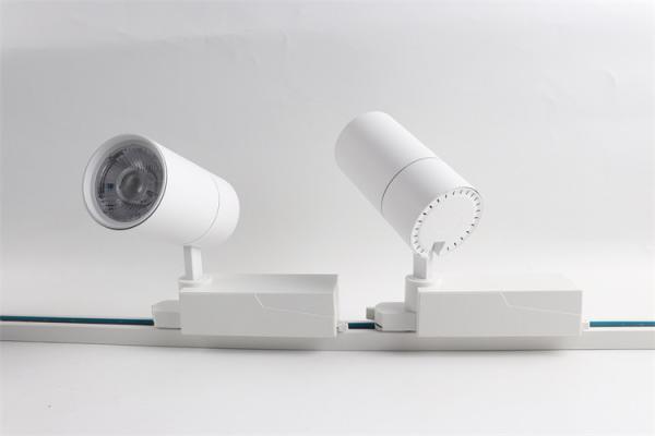 Buy cheap 40W RGBW Magnetic Track Light , Magnetic Rail Cob Spotlight in Surface Mounted Design from wholesalers