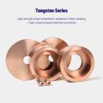 80 20 / 75 25 Tungsten Alloy Products Rings Easy Cutting For Electronics